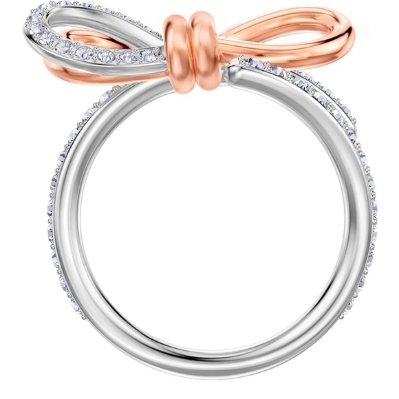 PRICED2SELL!!Authentic Swarovski, Bow Ring, MATCHING BOW NECKLACE ALSO AVAILABLE - Picture 3 of 4